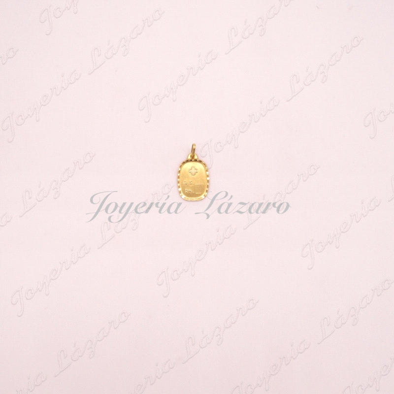 COLGANTE 18KTS PLACA RH PEQUE