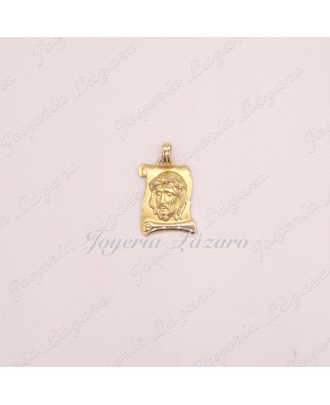 COLGANTE 18KTS PLACA ROSTRO CRISTO