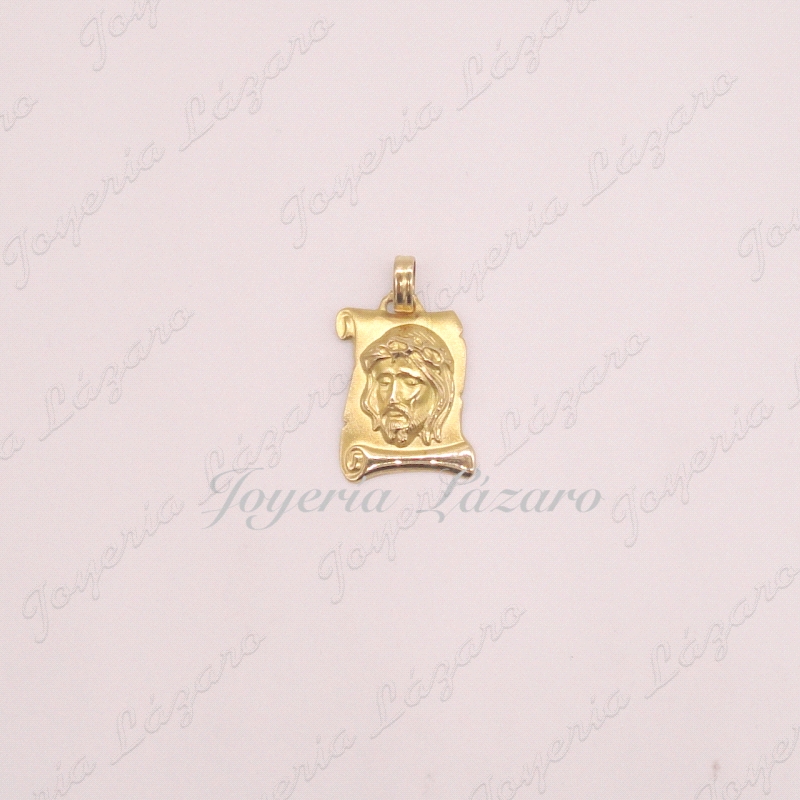 COLGANTE 18KTS PLACA ROSTRO CRISTO