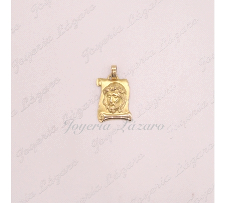COLGANTE 18KTS PLACA ROSTRO CRISTO
