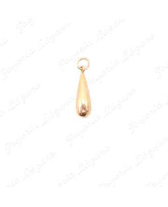 COLGANTE  ORO 18 KTS 18MM LAGRIMA LISA HUECA