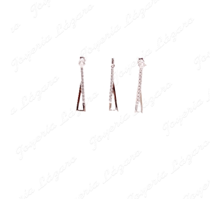 COLGANTE ORO BLANCO COMBINA CON PENDIENTES 18PPL00110