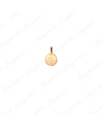 COLGANTE ORO 18 KTS HOROSCOPO ACUARIO 15mm