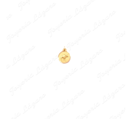 COLGANTE ORO 18 KTS HOROSCOPO TAURO 16mm