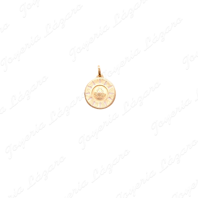 COLGANTE ORO 18 KTS HOROSCOPO CANCER 16MM