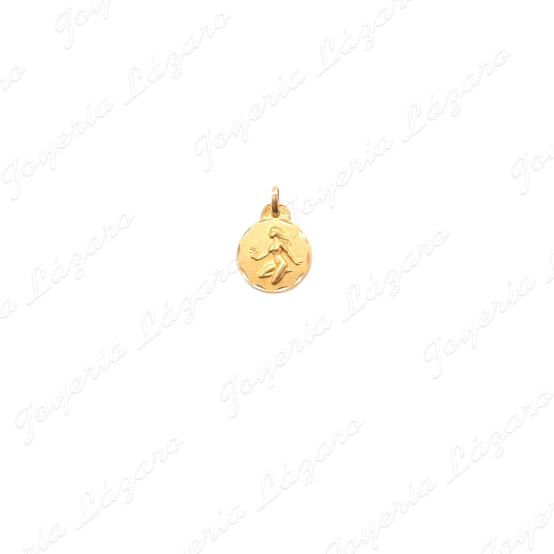 COLGANTE ORO 18 KTS HOROSCOPO  VIRGO 13MM