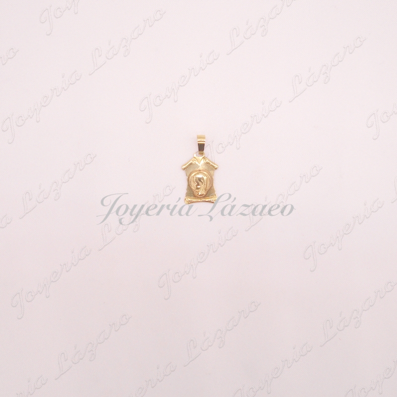 MEDALLA 18KTS PERGAMINO V, NIÑA