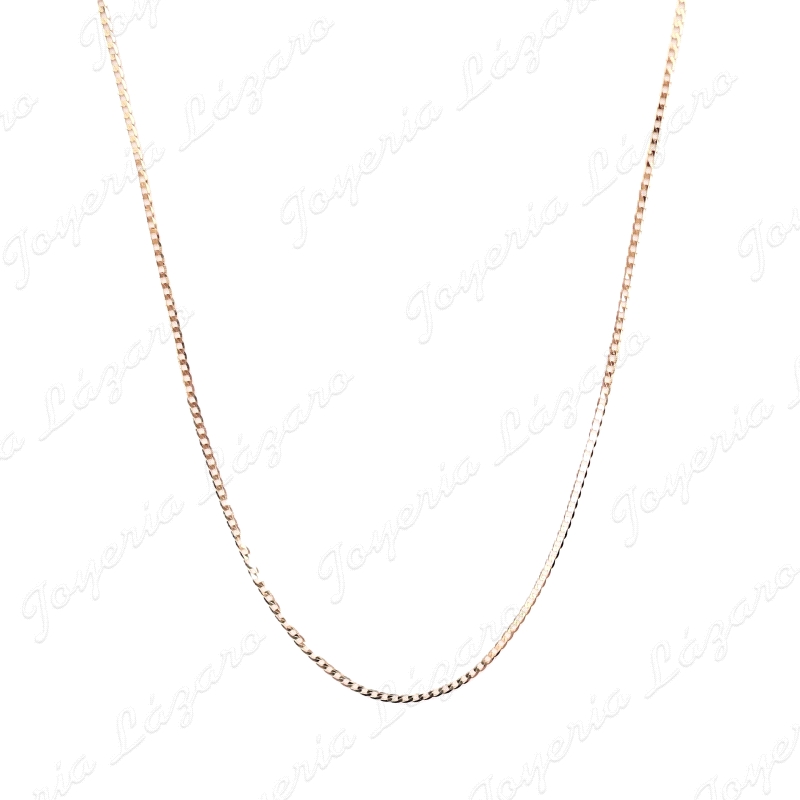 CADENA 60 CM. ORO 18 KTS BARBADA PLANA 1.5MM