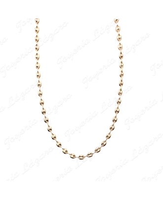 CADENA 60 CM. ORO 18 KTS CALABROTE 6X8MM