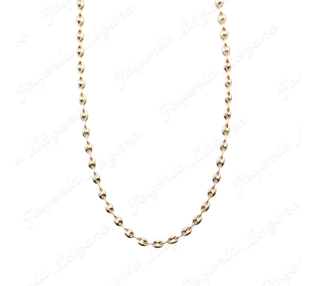 CADENA 60 CM. ORO 18 KTS CALABROTE 6X8MM