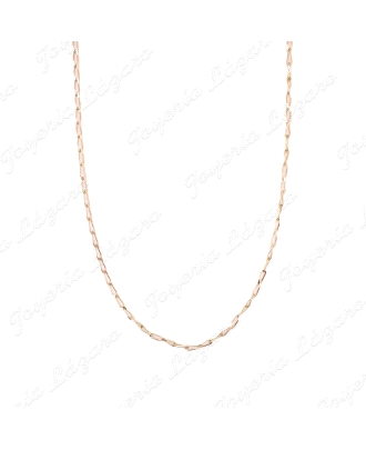 CADENA 60 CM. ORO 18 KTS BARBADA CLARA MACIZA