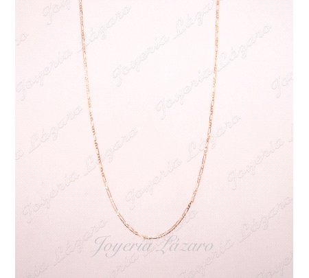 ORO 18 KTS CADENA 60 CM. 3X1 PLANA
