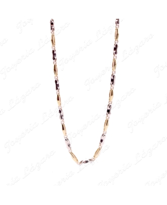 CADENA 18KT BICOLOR ITALIANA 60CM