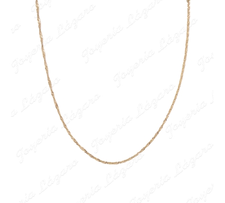 CADENA 50 CM. ORO 18 KTS SINGAPUR