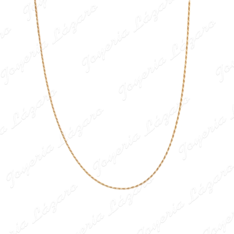 CADENA 55 CM. ORO 18 KTS CORDON SALOMONICO  1.5MM MACIZO