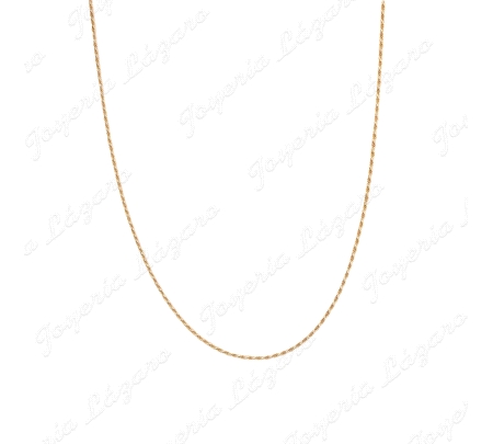 CADENA 55 CM. ORO 18 KTS CORDON SALOMONICO  1.5MM MACIZO