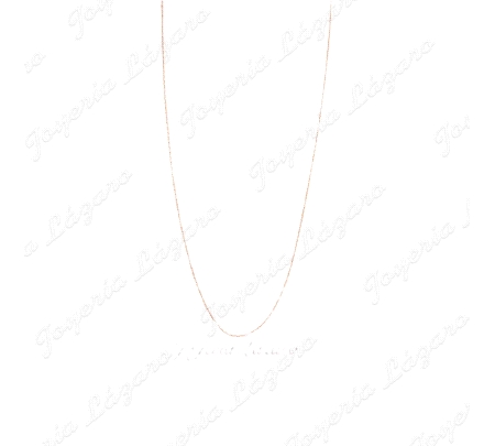 CADENA 50 CM. ORO 18 KTS forzada clara