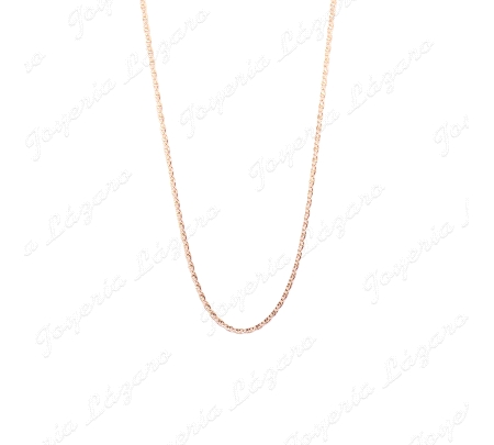 CADENA 50 CM. ORO 18 KTS OJO PERDIZ HUECA