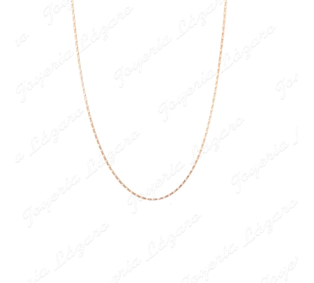 CADENA 50 CM. ORO 18 KTS PLANA BRILLO MACIZA