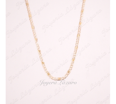 ORO 18 KTS CADENA 50 CM. ESLABON GRECA
