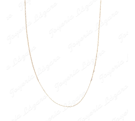 CADENA 50 CM. ORO 18 KTS FORZADA 1MM