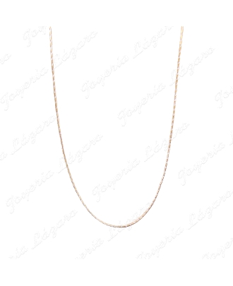 CADENA 45 CM. ORO 18 KTS BICOLOR COLA RATON