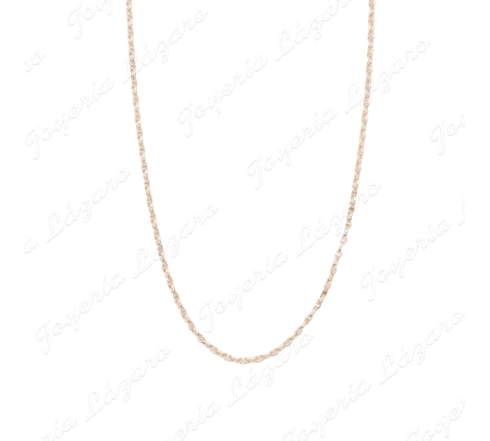 CADENA 45 CM. ORO 18 KTS ITALIANA ESLAB. BARCO PALO