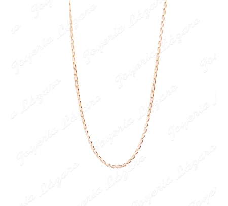 CADENA 40/45 CM. ORO 18 KTS BARBADA 2MM