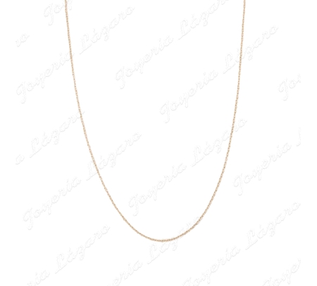 CADENA 45 CM. ORO 18 KTS FORZADA 1MM