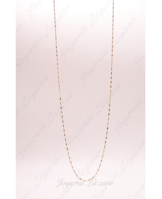 CADENA 18KT 45CM 1X1 BOLAS