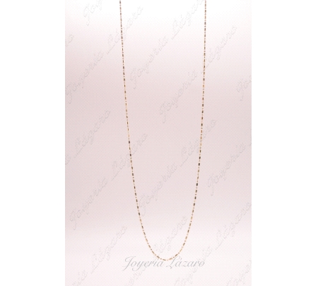 CADENA 18KT 45CM 1X1 BOLAS