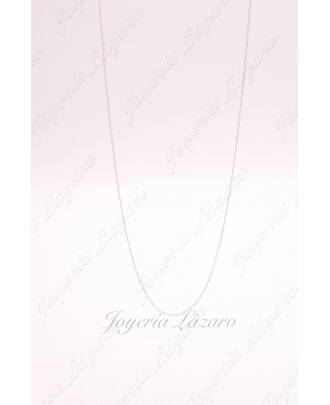 CADENA 18KTS BL. 40CM BARBADA