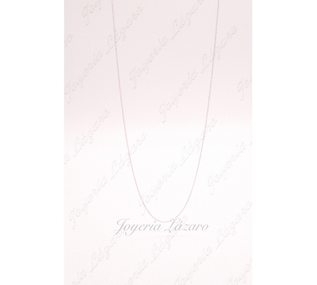 CADENA 18KTS BL. 40CM BARBADA