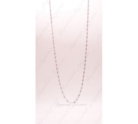 CADENA 18KTS BL. 40CM SINGAPUR