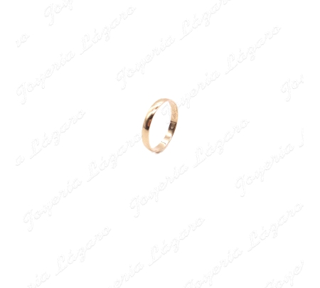 ALIANZA ORO 18 KTS1/2 CAÑA 3MM