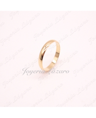 ORO 18 KTS ALIANZA 1/2 CAÑA 3MM Nº14