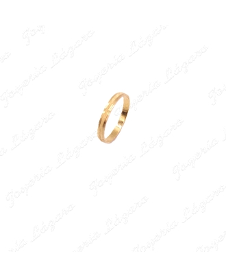 ALIANZA 18KTS 3MM TALLADO LASER Nº 21