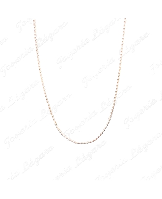 CADENA 50 CM. ORO 9 KTS BARBADA PLANA BRILLO 2.5MM                                                  