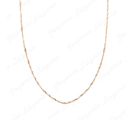 CADENA 40 CM. ORO 9 KTS SINGAPUR                                                                    