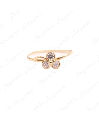 SORTIJA ORO 18KT OCASION SUPER FINO 3 CIRCOS                                                        