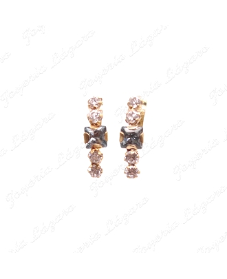 PEND. ORO 18KT OCASION AGUAMARINA CUADRADA+CIRCOS C. CATALAN                                        