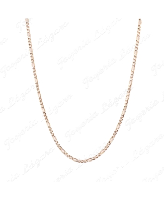 CADENA 65 CM. ORO 18KT SEMINUEVA 3X1 3MM TALLADA