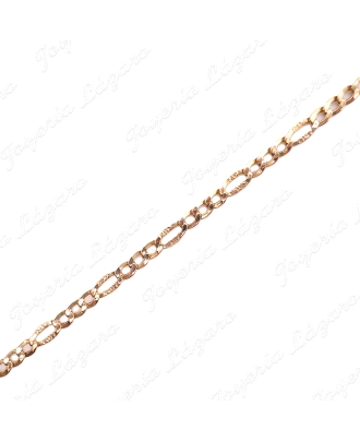 CADENA 65 CM. ORO 18KT SEMINUEVA 3X1 3MM TALLADA