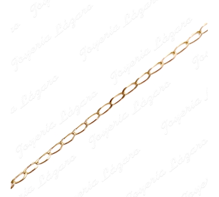 CADENA 50 CM. ORO 18KT OCASION BARBADA 2MM CLARA