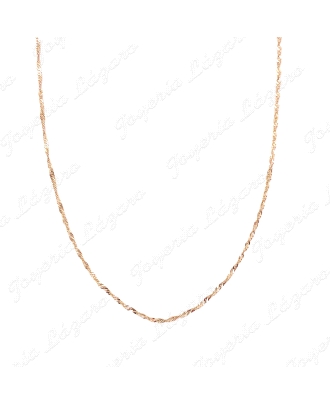 CADENA 40 CM. ORO 18 KTS SINGAPUR LIGERA                                                            