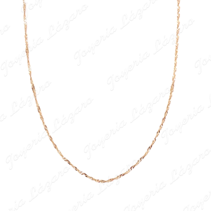 CADENA 40 CM. ORO 18 KTS SINGAPUR LIGERA                                                            