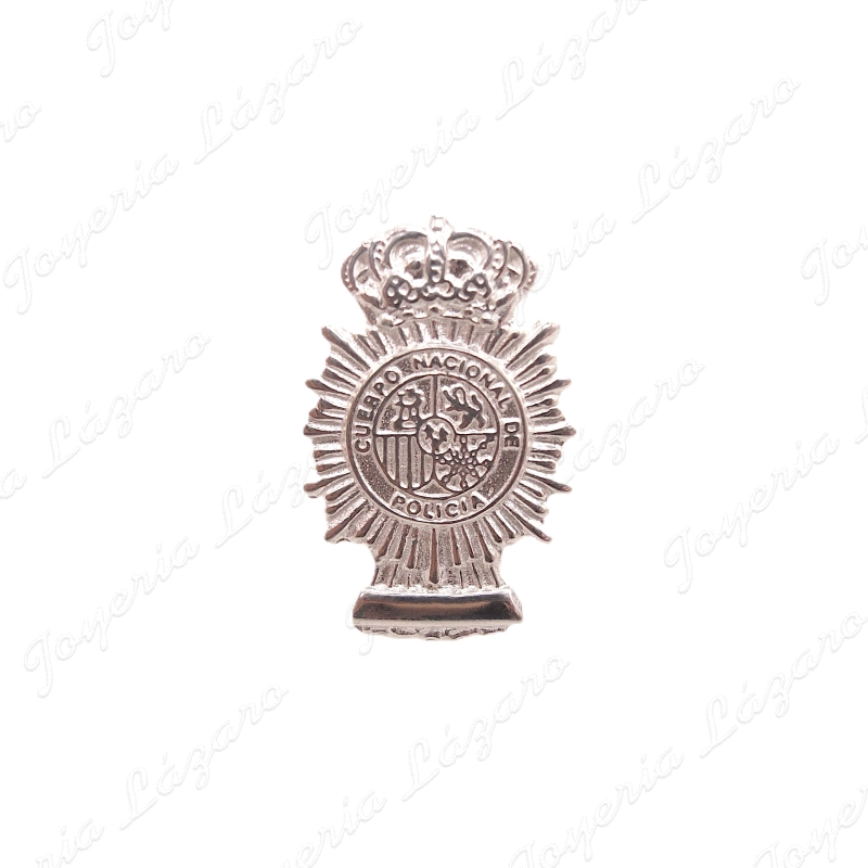 PIN EMBLEMA PLATA POLICIA NACIONAL 15X23 CON PLACA Nº PROFESIONAL                                   
