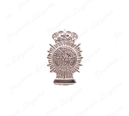 PIN EMBLEMA PLATA POLICIA NACIONAL 15X23 CON PLACA Nº PROFESIONAL                                   
