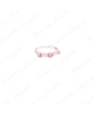 SORTIJA 18KTS BL. TRESILLO