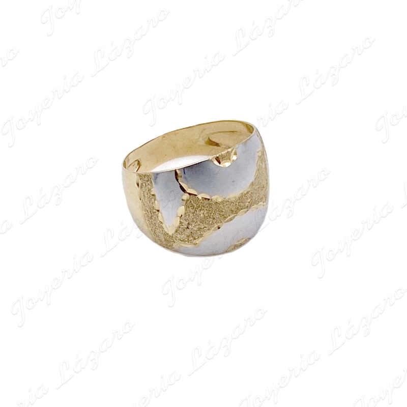 SORTIJA 18KTS BICOLOR M/B